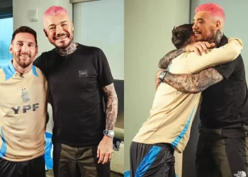 Tinelli entrevistó a Messi y estallaron los memes por el nuevo look del conductor