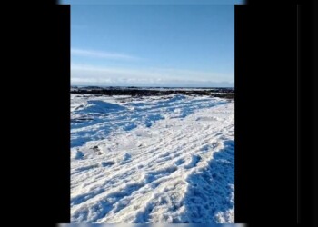 Impresionante imágenes: se congeló el mar en Tierra del Fuego
