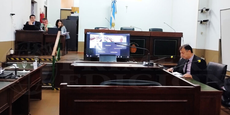 VIRTUAL Y PRESENCIAL. El juicio se desarrolla en Posadas con la mayoría de los protagonistas conectados a una plataforma digital.
