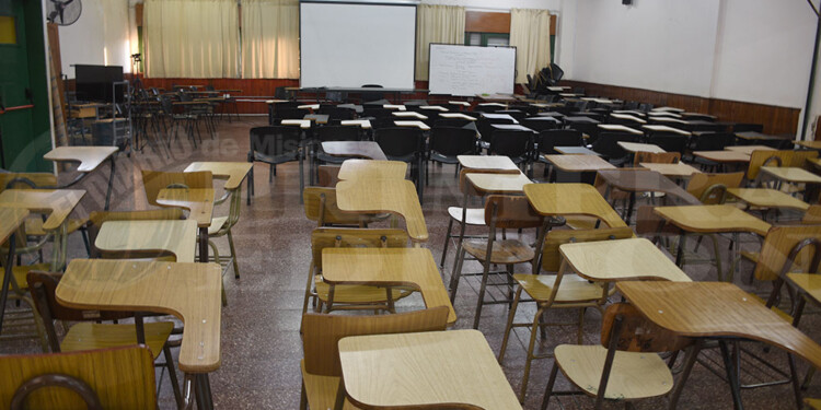 SIN CLASES. En cada paro, la UNaM estima una alta adhesión, sobre todo en facultades como la de Humanidades.