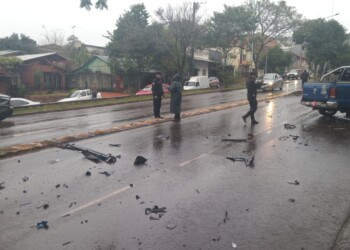 Choque en Leandro N. Alem: un hombre murió y otro quedó detenido
