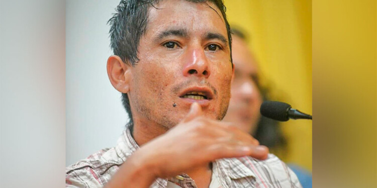 ALIAS “CHINITO FLEITAS”. Declaró el 16 de agosto de 2023 ante el Tribunal Penal 2. (Gentileza M. Otaño /@mmo_marcos)