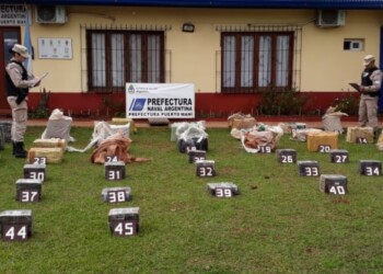 Prefectura incautó más de 660 kilos de marihuana en Puerto Maní