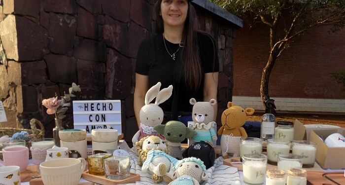 La emprendedora Silvina García. Su Instagram es @silgar1980.