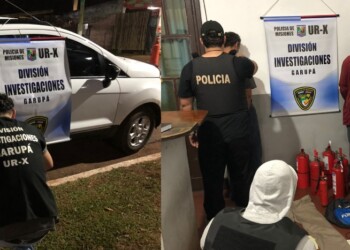 Dos detenidos por el robo de matafuegos de una escuela en Garupá