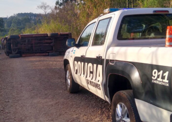Murió tras volcar con su camioneta en Salto Encantado