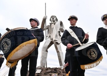Bandas de música le ponen ritmo a la celebración del 50° aniversario del Liceo Naval Almirante Storni