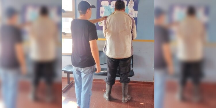 SIN ESCAPE. Correa Da Rosa en la comisaría Primera de San Pedro minutos antes de ser trasladado a Brasil.