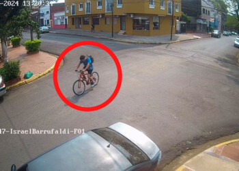 Quedó registrado en las cámaras y fue atrapado minutos después de robar una bicicleta