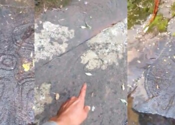 Descubren más figuras extrañas en piedras del arroyo Paraíso