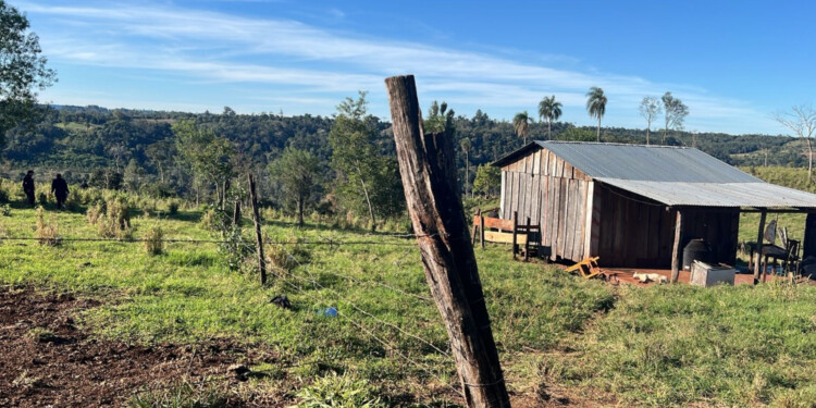 LUGAR. La víctima era el propietario de esta chacra y residía solo.