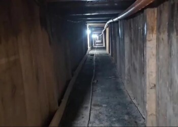 Descubren un túnel de casi 200 metros de largo hecho para robar un banco