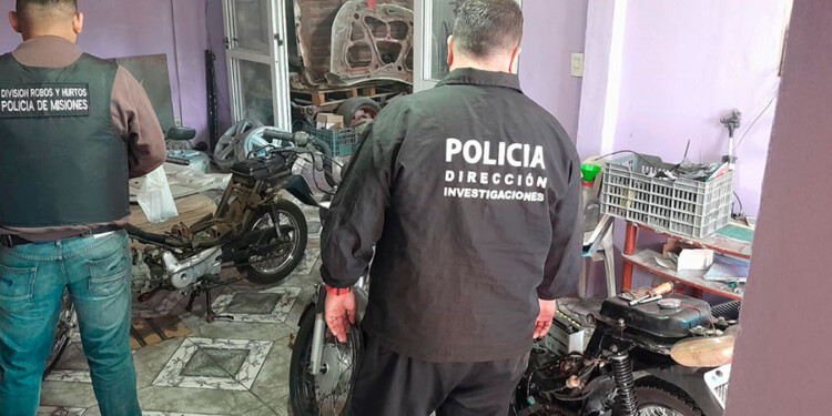 POSADAS. Las motos secuestradas en avenida Santa Cruz y calle Morcillo.