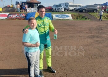 Carlitos Okulovich fue el invitado más rápido en la Clase 3 del Misionero de Pista