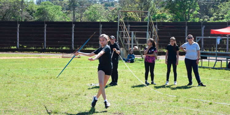 LISTA PARA LANZAR. La jabalina fue una de las protagonistas en Oberá. (Gentileza prensa Oberá)