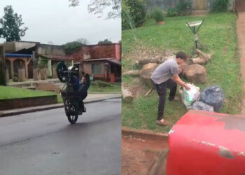 Hacía “willy” y “cortes” con la moto en Concepción y terminó pagando con multas y tareas comunitarias