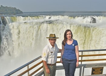La vicepresidente Victoria Villarruel disfrutó una tarde en las Cataratas del Iguazú