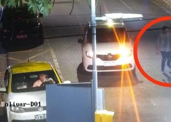 Alcoholizado se metió en auto ajeno, lo captaron las cámaras del 911 y terminó detenido