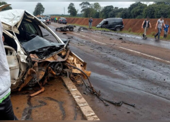 Violento choque frontal sobre ruta 14 en Dos de Mayo dejó dos heridos graves