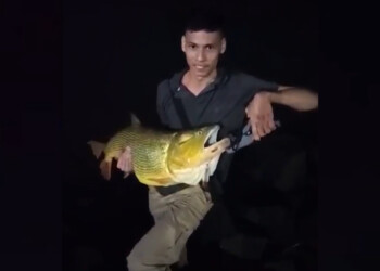 Pescó un dorado de más de 20 kilos en la costanera de Posadas y lo devolvió al río
