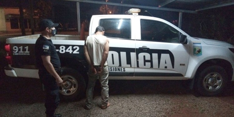 PRESO. El homicidio ocurrió a las 20 y a los pocos minutos a tres kilómetros del lugar, fue detenido el acusado.