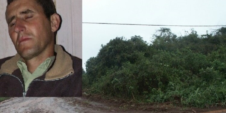 El lugar donde el cuerpo sin vida de la niña de 11 años fue hallado por su padre (arriba a la izquierda), Omar Zimmermann