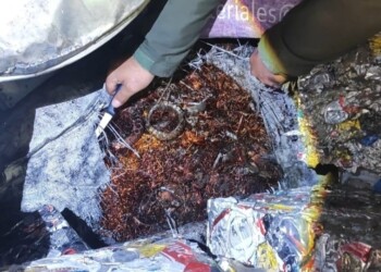 Incautaron 14 toneladas de cables y piezas de cobre que tenían como destino Irigoyen