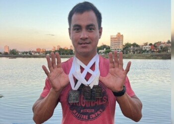 Emanuel Vázquez ganó cinco medallas en el Argentino de Canotaje y un llamado a la Selección