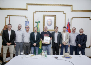 El gobernador Passalacqua participó del lanzamiento de la FENASOJA 2024