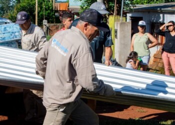San Javier: recién ayer se completó la entrega de chapas a las familias afectadas por la tormenta