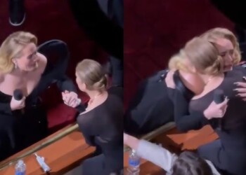 Adele se encontró con Celine Dion en el público de su concierto