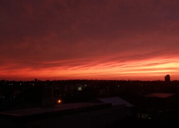 Un perfecto atardecer deslumbró la tarde en Misiones