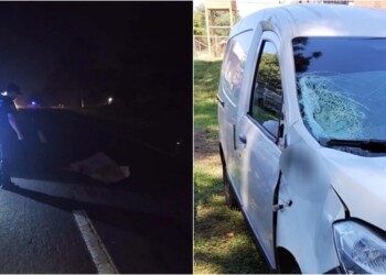 Santo Pipó: un hombre falleció tras ser atropellado por un auto y un colectivo
