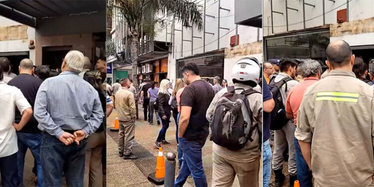 Semanas atrás hubo protestas frente a una de las oficinas de Energía de Misiones en Posadas.