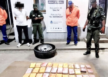 Exgendarme misionero y su pareja fueron detenidos en Salta con 31 kilos de cocaína