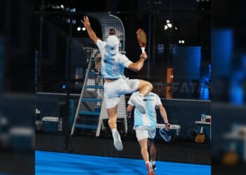 Pádel: Leo Augsburger, con el pie derecho en Qatar