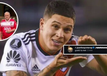 El “like” de Juanfer Quintero que confirma el noble gesto con el misionero fana de River
