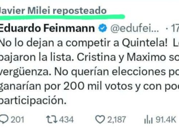 Milei chicaneó en la interna del PJ y Quintela lo cruzó: “Deje de jugar con las redes”