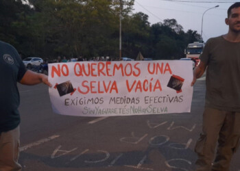 Vecinos autoconvocados se manifestaron en defensa del yaguareté