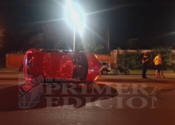 Accidente en Posadas: un herido tras choque entre dos vehículos