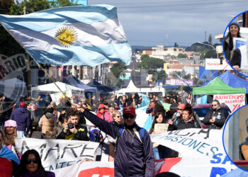 Gremios repudian judicialización de dos referentes del acampe docente