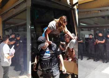 Incidentes en el CGE: ordenaron cerrar las puertas y la gente salió por la ventana