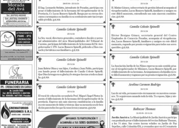 Fúnebres del Miércoles 27 de Noviembre de 2024
