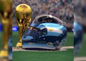 El casco que usará Franco Colapinto en homenaje a la Selección