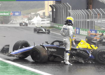 Video: así fue el duro choque de Franco Colapinto que lo dejó afuera del GP de Brasil