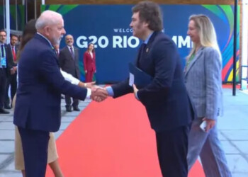 El frío y distante saludo protocolar entre Milei y Lula Da Silva