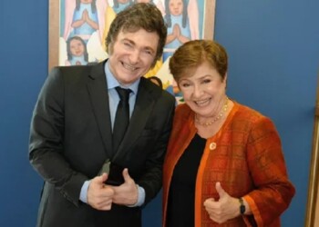 Javier Milei se reunió con Kristalina Georgieva en Brasil