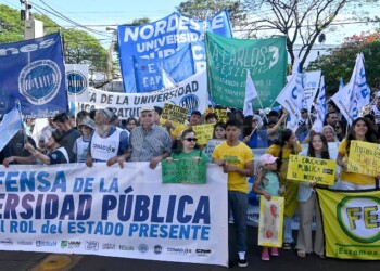 Universidades del NEA marcharon en Posadas en defensa de la educación pública