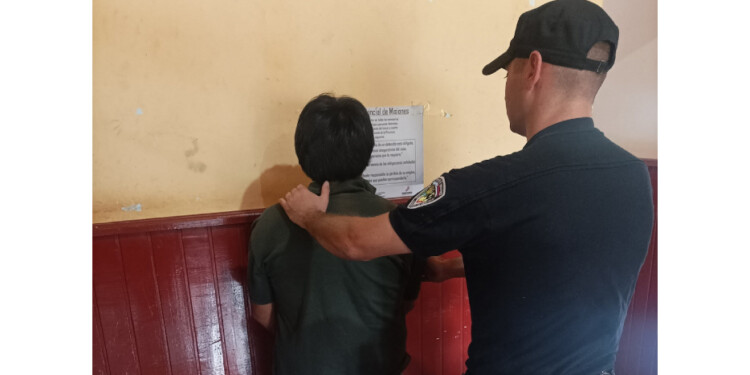 EN ALBERDI. Fue detenido por afectivos de la comisaría de Alberdi.