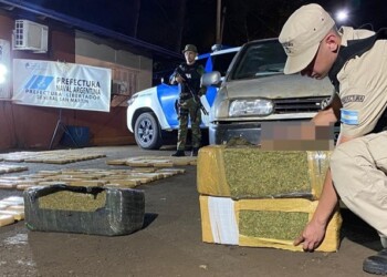 Prefectura secuestró 318 kilos de marihuana en Puerto Rico